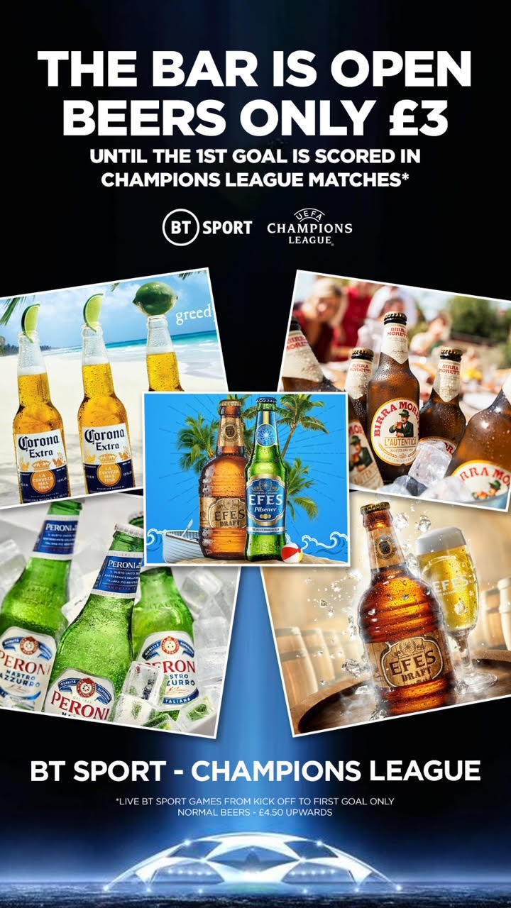 The Bar is Open - Beers Only 3 GBP - London